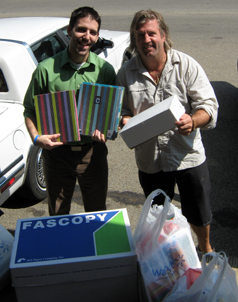 school supplies delivered to HCEF