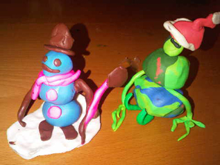 the Grinch meets Snowman