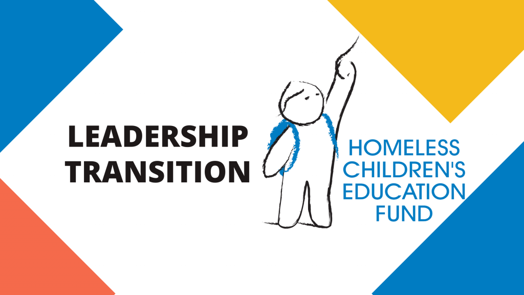 Leadership Transition with HCEF Logo